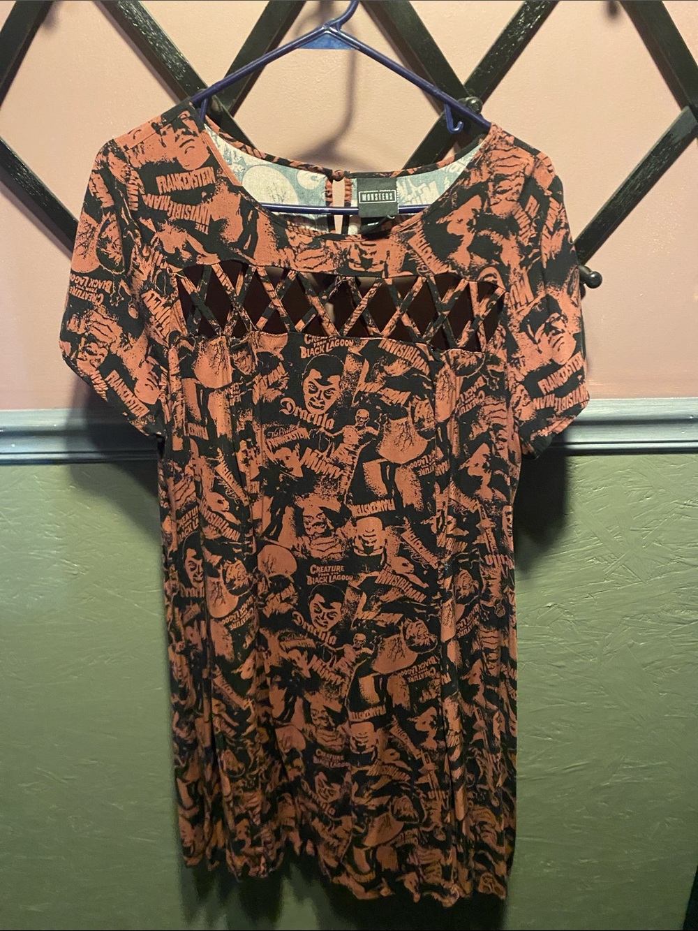 Torrid Universal Monsters Trapeze Mini Challis Dress
